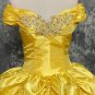 Princess Belle cosplay costume belle yellow costume Women Halloween Dress