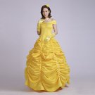 Princess Belle cosplay costume belle yellow costume Women Halloween Dress