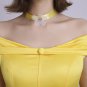 Princess Belle cosplay costume belle yellow costume Women Halloween Dress