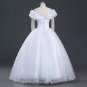 Princess Cinderella White Cosplay Costume Adult Wedding Dress Halloween Costume