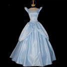 Princess Cinderella Cosplay Costume New  Women light Blue Dress Cosplay Costume Adult