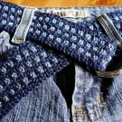 Crocheted Denim Belt