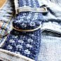 Crocheted Denim Belt