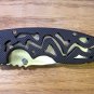 Maxam Liner Lock Style with Textured Grip Handle Pocket Knife