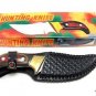 Hunting Skinning Knife Multi Colored Rosewood Handle