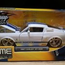 1967 Shelby GT-500 Bigtime Muscle Jada 1:24 Scale Diecast White Blue