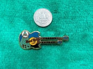 Hard Rock Cafe Myrtle Beach Pyramid Eye of Knowledge Doubleneck Guitar Pin