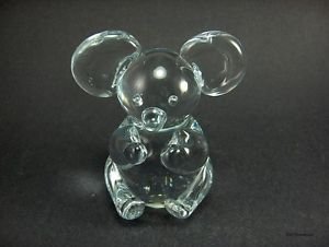 Koala Bear Full Lead Crystal Paperweight Glass Art Signed