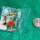 Hard Rock Cafe Martini Glass with Musical Note and Cymbal Pin
