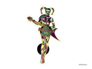 Hard Rock Cafe Orlando Female jester guitarist Pin