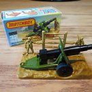 Matchbox Field Gun with Base and 2 Soldiers #32