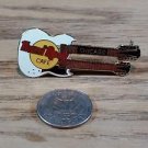 Hard Rock Cafe Chicago White Double Neck Guitar Pin