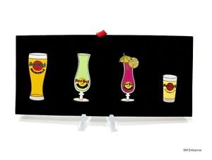 Hard Rock Cafe Nashville Bar Glass Pin Set