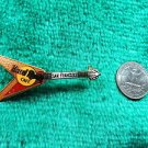 Hard Rock Cafe San Francisco Red and Gold Flying V Guitar Pin