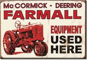 Farmall Equipment Used Here Refrigerator Ice Box Magnet