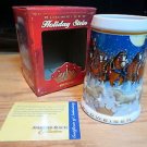 Budweiser Holiday Ceramic Stein Mug 2005 with COA