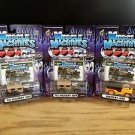 Muscle Machines Military Jeep Lot of 3 1:64