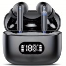 Wireless Earphone 40dB Noise Cancelling Bluetooth 5.3 6 Mic ENC w/ LED Display HD Call