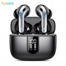 Wireless Earphones w/ Bluetooth 5.3 Quad-Mic Call Noise Reduction ENC 50H Playtimes