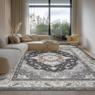 Area Rug Washable Low-Pile Machine Washable Vintage Rugs for Living Room