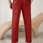Red Cotton Sweatpants Men's New