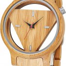 Wooden Watches with Handmade Bamboo Analog Date Quartz for Men