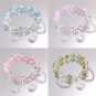 Niche Design Zircon Star Moon Beads Bracelet for Women Girls Fashion Korean Model Pink