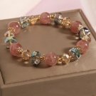 1pc Crystal Beaded Bracelet Unisex Fashion Gemstone Stretch Bracelet Cute Style Model YB61731