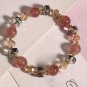 1pc Crystal Beaded Bracelet Unisex Fashion Gemstone Stretch Bracelet Cute Style Model YB61731