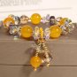 8mm Natural Crystal Bracelet Fashion Women's Light Luxury Jade Pendant Student Model Blue