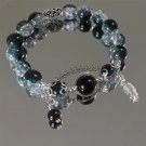 Vintage Butterfly Tassel Bracelet for Women Exquisite Dark Green Gradient Model BR24Y0322