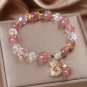 Fashionable Natural Strawberry Crystal Bracelets Light Luxury Pink String Model Pink