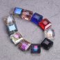 10pcs 13mm Square Faceted Cut Crystal Glass Loose Crafts Beads lot for DIY Model Red