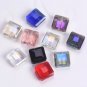 10pcs 13mm Square Faceted Cut Crystal Glass Loose Crafts Beads lot for DIY Model Red