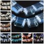 10pcs 13mm Square Faceted Cut Crystal Glass Loose Crafts Beads lot for DIY Model Yellow Colorized