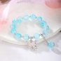 Trendy Butterfly Jade-breaking flower bracelet women elastic band bracelet Model 1