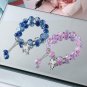New Super Immortal Butterfly Jade Fragmented Bracelet,Female Crowd Model Butterfly pink Blue