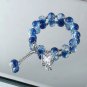 New Super Immortal Butterfly Jade Fragmented Bracelet, Female Crowd Model Butterfly light Blue