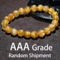 1PC High Quality Rutilated Quartz Crystal Bracelet Quartz Round Bead Exquisite Model A Grade