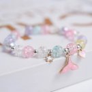Makersland Children Bracelets for Girls Candy Color Adjustable Rope Pendant Model Fish tail