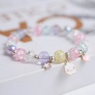 Makersland Children Bracelets for Girls Candy Color Adjustable Rope Pendant Model Cloud