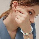 Shoulder Necklace Bridal Kids Crystal Flower Bead Bracelet With Glass Model E