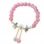 Shoulder Necklace Bridal Kids Crystal Flower Bead Bracelet With Glass Model D