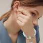 Shoulder Necklace Bridal Kids Crystal Flower Bead Bracelet With Glass Model B