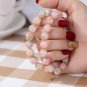 Japan Korea Elegant Sweet Cherry Blossom Bracelet For Women Girls Cute Pink Model BR24Y0039
