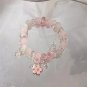 Japan Korea Elegant Sweet Cherry Blossom Bracelet For Women Girls Cute Pink Model BR24Y0039