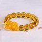 Luck Pixiu Bead Bracelet Feng Shui Citrine Stone Bracelet Gift for Men Model Purple