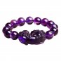 Luck Pixiu Bead Bracelet Feng Shui Citrine Stone Bracelet Gift for Men Model Black