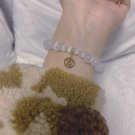 Korean White Moonlight Stone Crystal Bracelet for Women Girls Luxury Imitation Model 1