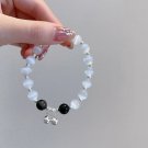 Korean White Moonlight Stone Crystal Bracelet for Women Girls Luxury Imitation Model 3